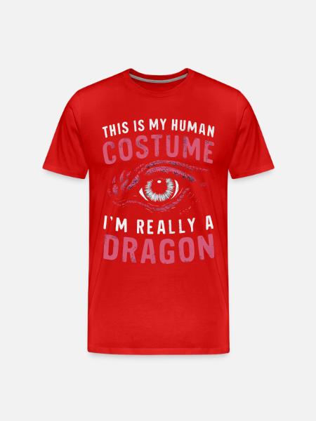 Dragon Mystic Dragon Fantasy - Men's Premium Organic T-Shirt - red