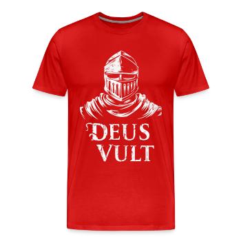 Crusader Knights Templar Middle Ages - Men's Premium Organic T-Shirt - red - Front - Damien (186cm)