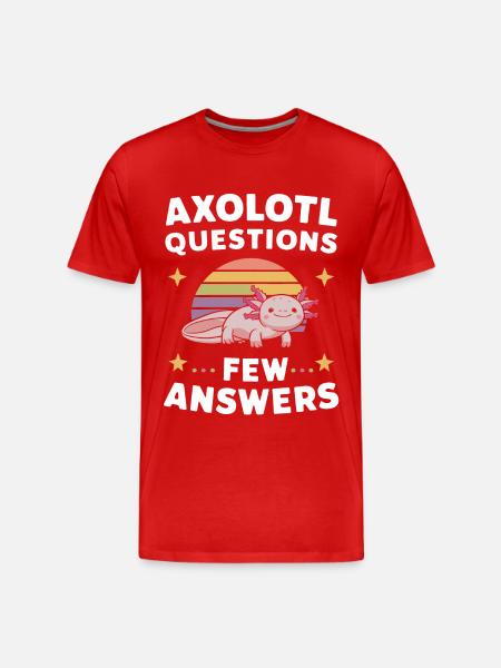 Poisson axolotl - T-shirt bio Premium Homme - rouge
