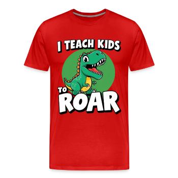 Speech Therapist Speech Therapy - Men's Premium Organic T-Shirt - red - Front - Damien (186cm)