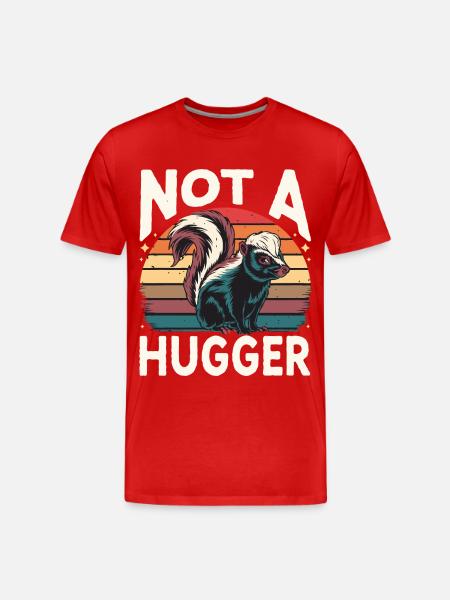 Skunk Zoo Animals - Men's Premium Organic T-Shirt - red
