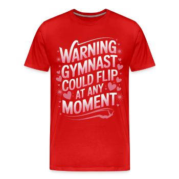 Turnen Turner Gymnastik - Männer Premium Bio T-Shirt - Rot - Vorne - Damien (186cm)