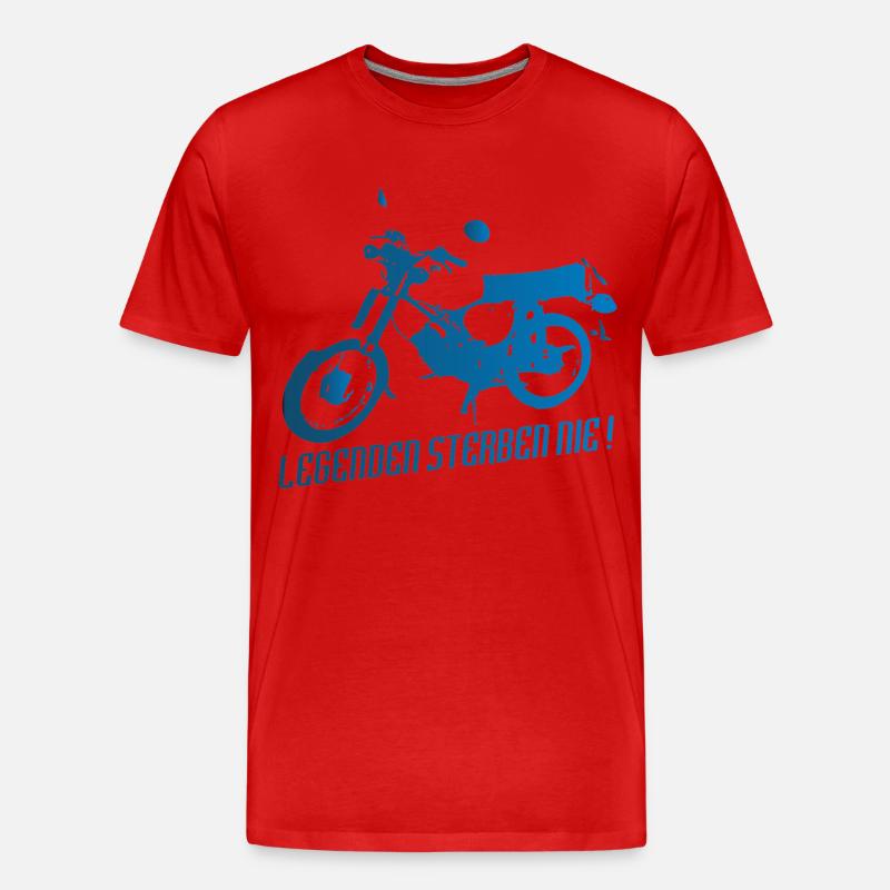 Simson S51 Enduro Legenden - Männer Premium Bio T-Shirt - Rot