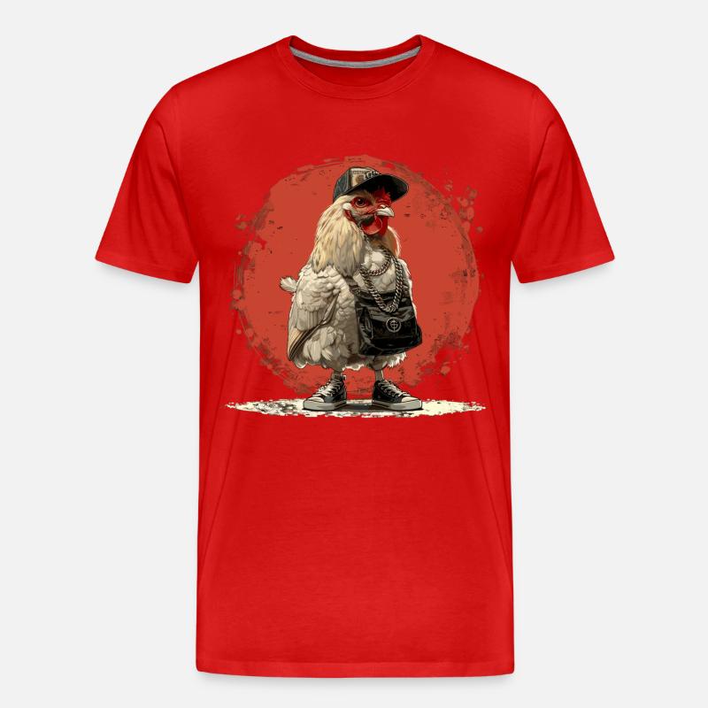 Talahon - Talahuhn - Männer Premium Bio T-Shirt - Rot