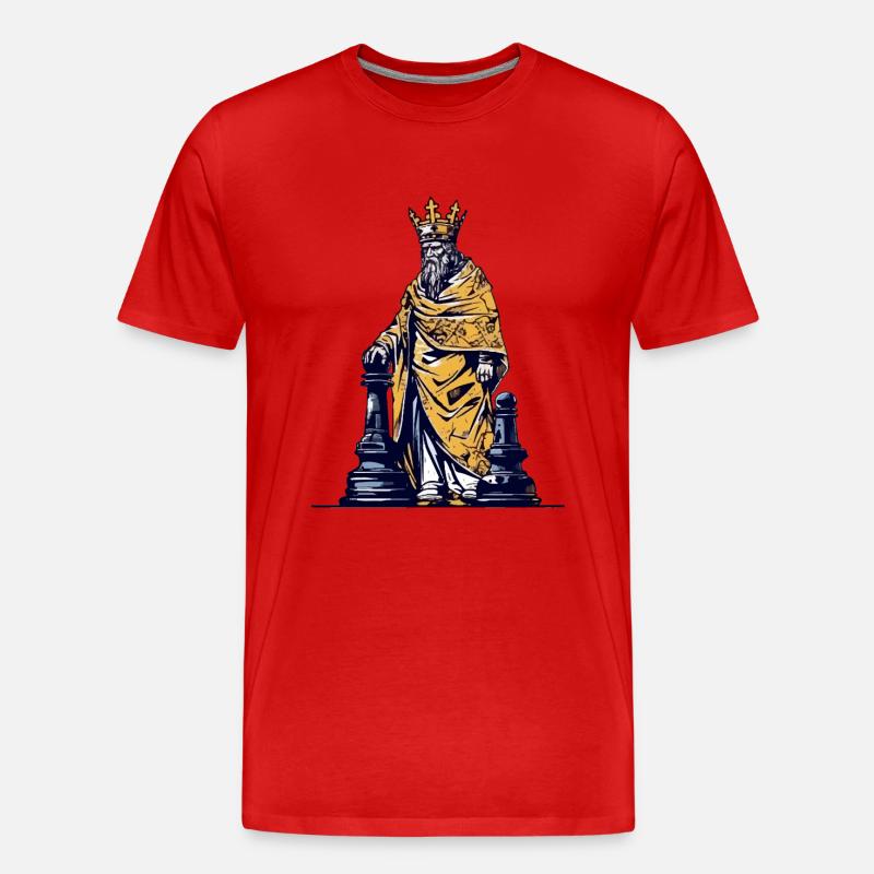 König Nr. 2 - Männer Premium Bio T-Shirt - Rot