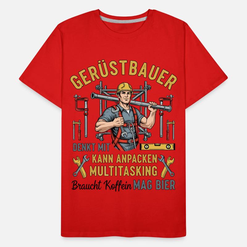 Le constructeur d’échafaudages T-shirt bio Premium Homme