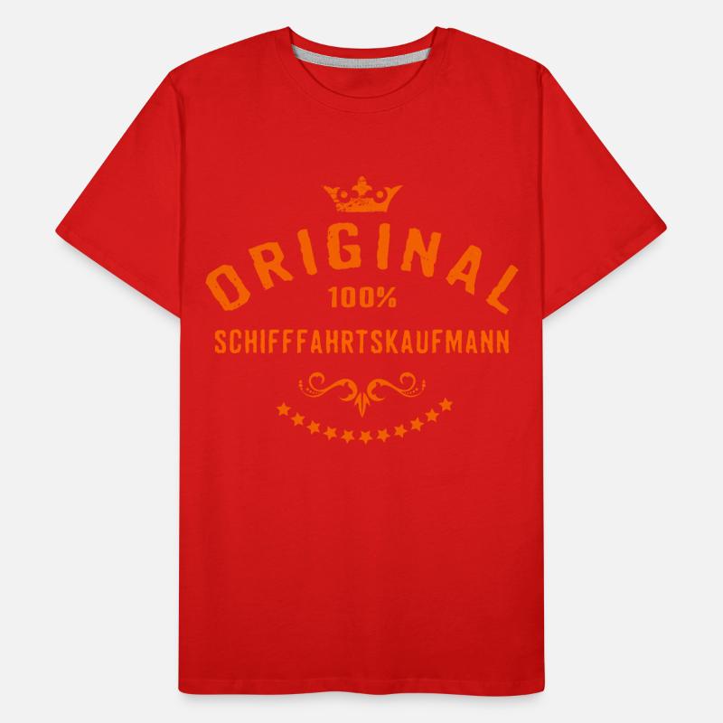 Original 100 Prozent Schifffahrtskaufmann - Männer Premium Bio T-Shirt