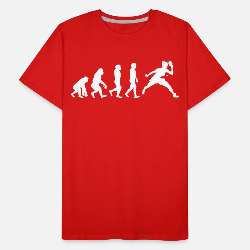 Ping Pong Table Tennis Paddle Player Evolution Men's Premium Organic T-Shirt
