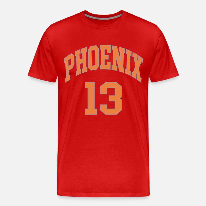 Phoenix 13 - Männer Premium Bio T-Shirt - Rot