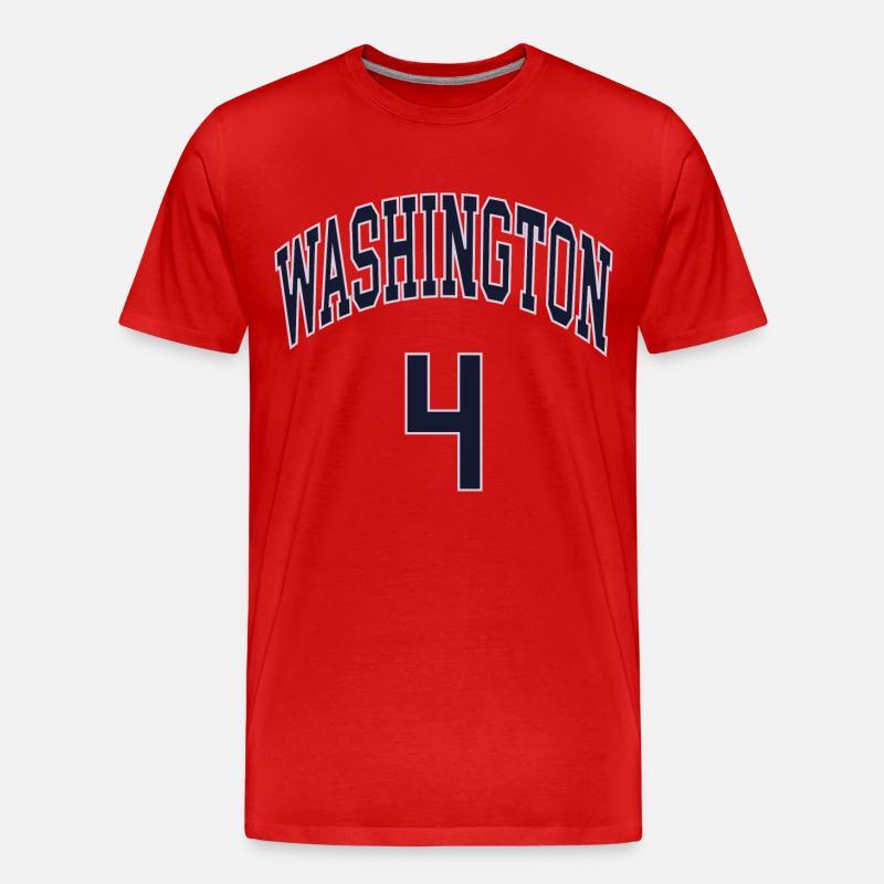 Washington 4 - Männer Premium Bio T-Shirt - Rot