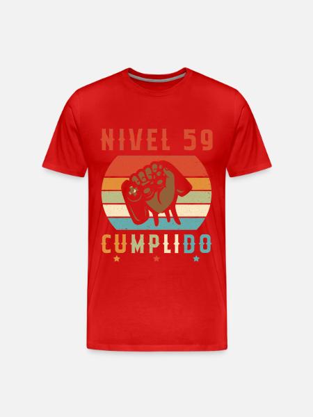 Niveau 59 complete - T-shirt bio Premium Homme - rouge