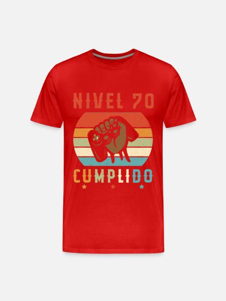 Niveau 70 Complete - T-shirt bio Premium Homme - rouge