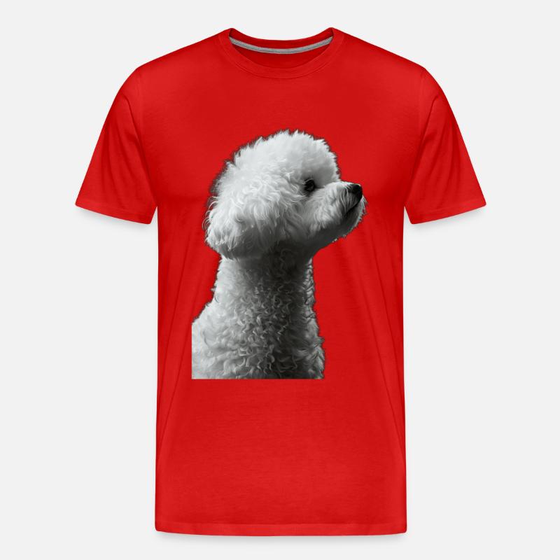 Bichon Frisé - Männer Premium Bio T-Shirt - Rot