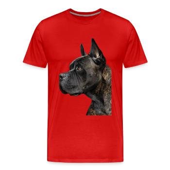 Cane corso - T-shirt bio Premium Homme - rouge - Devant - Damien (186cm)