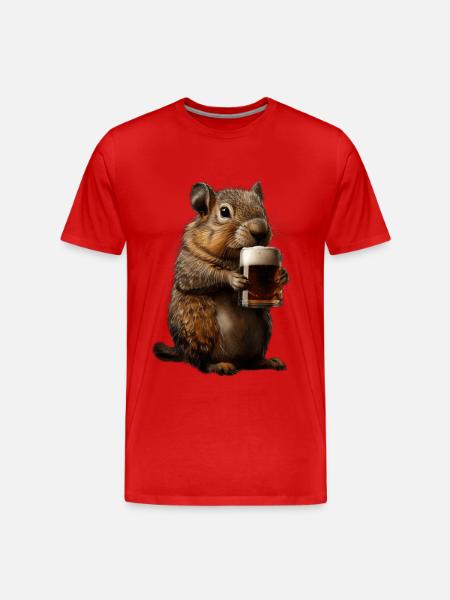 Agouti - Men's Premium Organic T-Shirt - red