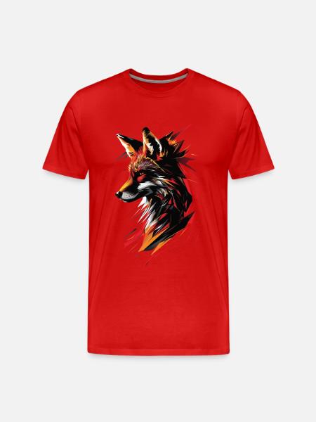 Fox - Men's Premium Organic T-Shirt - red