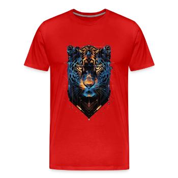 Jaguar - T-shirt bio Premium Homme - rouge - Devant - Damien (186cm)