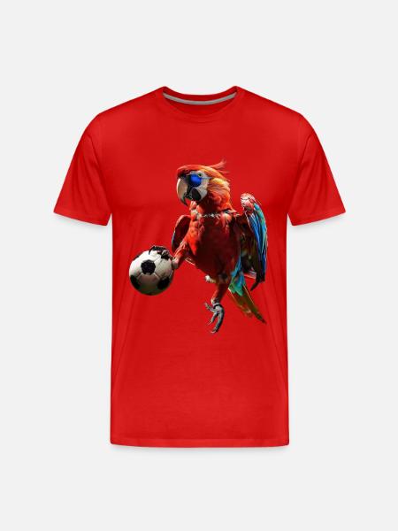 Parrot - Men's Premium Organic T-Shirt - red