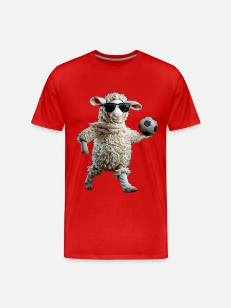 Sheep - Men's Premium Organic T-Shirt - red
