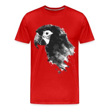 Papagei - Männer Premium Bio T-Shirt - Rot - Vorne - Damien (186cm)