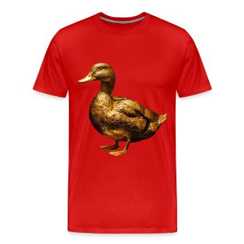 Canard - T-shirt bio Premium Homme - rouge - Devant - Damien (186cm)