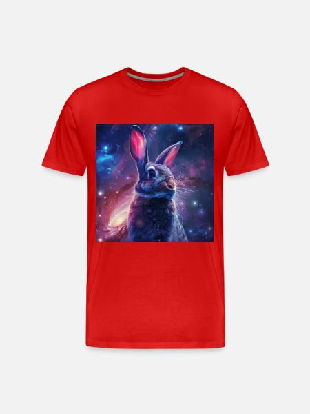 Rabbit - Men's Premium Organic T-Shirt - red