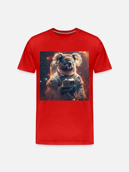 Koala - Men's Premium Organic T-Shirt - red