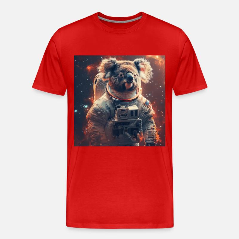 Koala - Männer Premium Bio T-Shirt - Rot