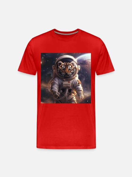 Tiger - Men's Premium Organic T-Shirt - red