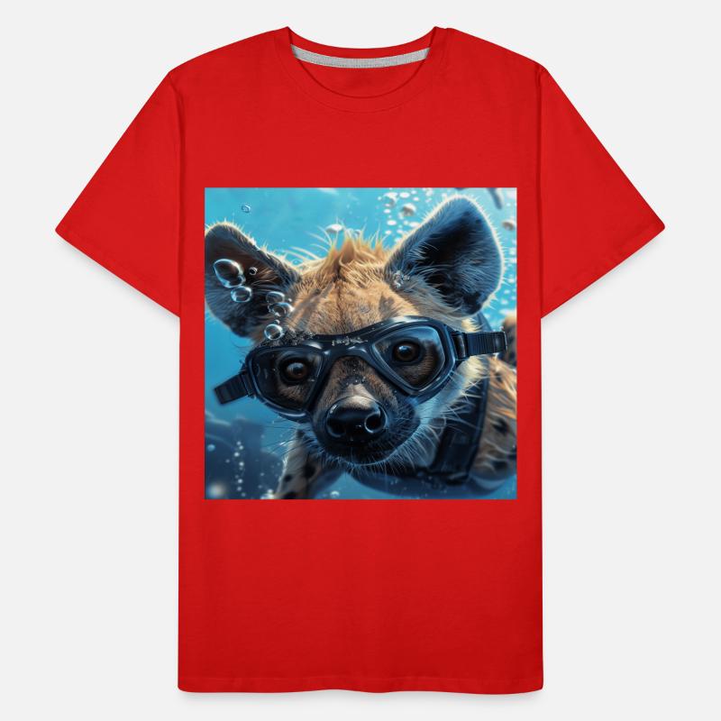 Hyäne Männer Premium Bio T-Shirt