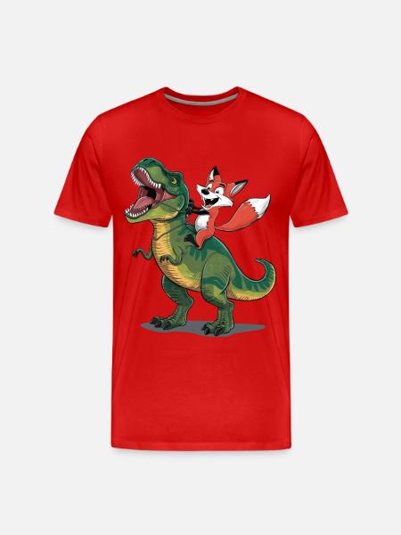 Fuchs - Männer Premium Bio T-Shirt - Rot
