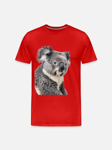 Koala - Men's Premium Organic T-Shirt - red