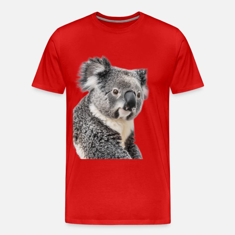 Koala - Männer Premium Bio T-Shirt - Rot