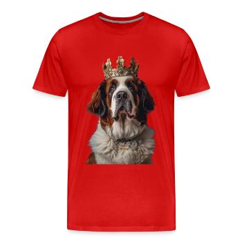 Bernhardiner - Männer Premium Bio T-Shirt - Rot - Vorne - Damien (186cm)