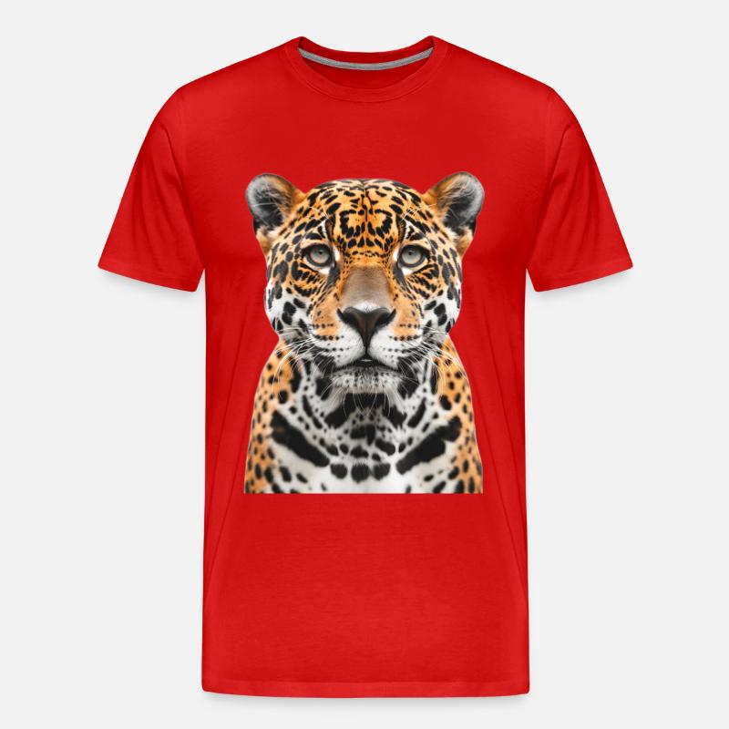 Jaguar - Männer Premium Bio T-Shirt - Rot