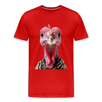 Turquie - T-shirt bio Premium Homme - rouge - Devant - Damien (186cm)