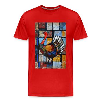 Turquie - T-shirt bio Premium Homme - rouge - Devant - Damien (186cm)