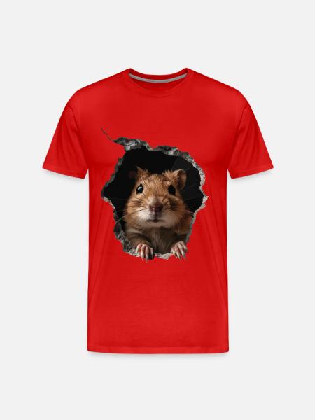 Aguti - Männer Premium Bio T-Shirt - Rot