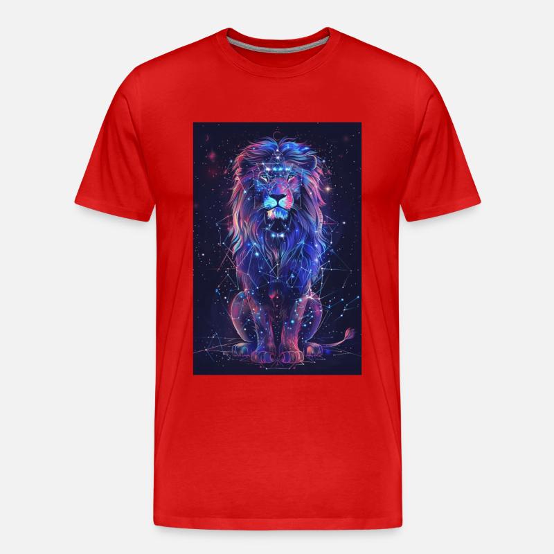 Fische - Männer Premium Bio T-Shirt - Rot