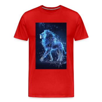 Stier - Männer Premium Bio T-Shirt - Rot - Vorne - Damien (186cm)