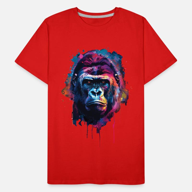 Gorilla Männer Premium Bio T-Shirt