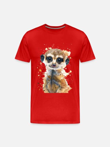 Suricate - T-shirt bio Premium Homme - rouge
