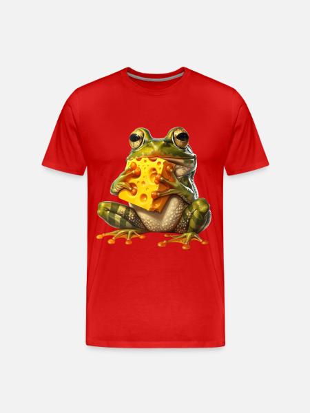Frog - Men's Premium Organic T-Shirt - red