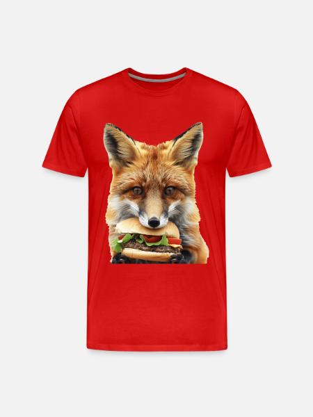 Fuchs - Männer Premium Bio T-Shirt - Rot