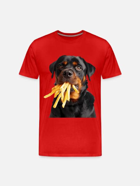 Rottweiler - Männer Premium Bio T-Shirt - Rot