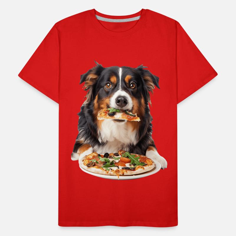 Australischer Schäferhund Männer Premium Bio T-Shirt