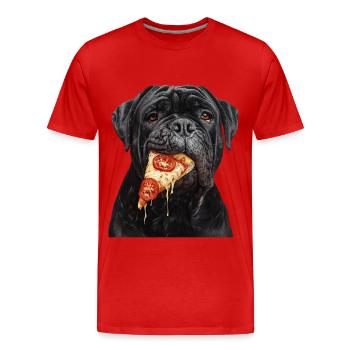 Cane corso - T-shirt bio Premium Homme - rouge - Devant - Damien (186cm)