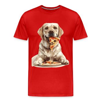 Labrador Retriever - Men's Premium Organic T-Shirt - red - Front - Damien (186cm)