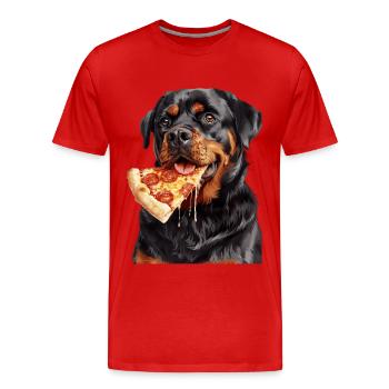Rottweiler - Männer Premium Bio T-Shirt - Rot - Vorne - Damien (186cm)