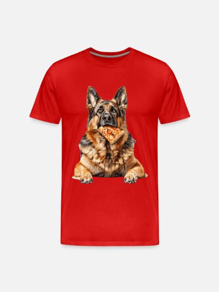 Berger allemand - T-shirt bio Premium Homme - rouge